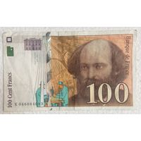 Банкнота 100 франков 1998 год Франция.