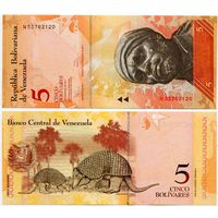 Венесуэла. 5 боливаров (образца 2011 года, P89d, UNC)