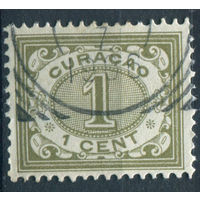 Нидерландские колонии - Кюрасао - 1904/06г. - цифры, 1 с - 1 марка - гашёная [Mi 35]. #3-WB-81-A-1