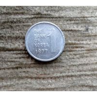 Werty71 Южная Корея 1 вона 1977 Гибискус