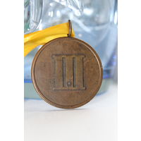 Редкая медаль "3 место по Шашкам" 1983 год СССР