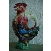 Статуэтка фарфоровая  - графин   " Петух "  ( Кировский ФЗ )   60- е    , целый 29 см