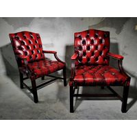 Английские кожаные кресла Честерфилд