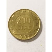 Италия 200 лир 1995