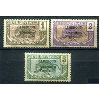 Французская оккупация Камеруна - 1916/17г. - леопард - 3 марки - MH, чистые, без клея. #4-W1-115-A-1