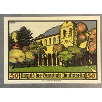 Нотгельд 50 пфеннигов 1922 год. Паулинцелла. Веймарская республика.