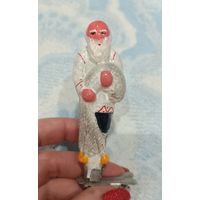 Елочные игрушки стекло, старик с неводом из сказки о золотой рыбке