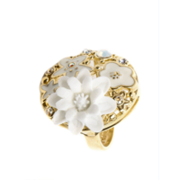 КОЛЬЦО / БУРУНДИ / JENAVI / НОВОЕ. ПОЗОЛОТА.