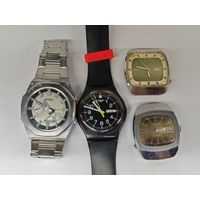 Часы Swatch SKMEI Poljot (Полёт) Ракета. Одним лотом 4 шт. С рубля