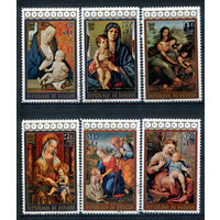 Бурунди - 1976г. - Рождество. Картины - 6 марок - полная серия, гашёные с клеем [Mi 1290 A - 1295 A]. #3-WK-93-A-2