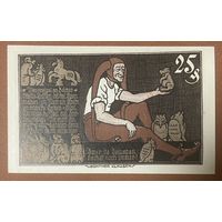 Нотгельд 25 пфеннигов 1921 год. Брауншвейг. Веймарская республика