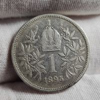 1 крона, Австрия, 1895 года, Серебро, ХОРОШАЯ!