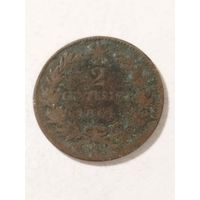 Италия 2 сентизим 1861