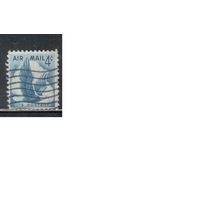 США-1954, (Мих.680), гаш.  , Авиапочта, Фауна, Орел,