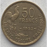 Франция 50 франков 1952 г. Без отметки монетного двора