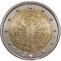 2 евро 2023 Португалия Мир UNC из ролла