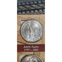 США 1 доллар президент Джон Адамс 1797-1801