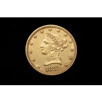 10 долларов 1882 г. США, Честер Артур