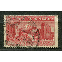 Ацтекский человек-орел и гора Попокатепетль. Мексика. 1934