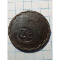 5 злотых Польша 1984 год