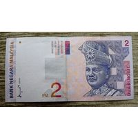 Werty71 Малайзия 2 ринггита 1996 UNC банкнота Телебашня