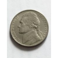 5 центов 1993 года D США, отличная!