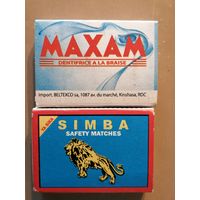 Спичечные коробки 5 х 3.5 х 1.5 см, серия "СИМБА", спички