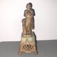 Бронзовая статуэтка. Жанна Дарк. Франция 19 век.