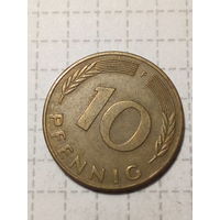 10 пфенниги ГДР  1989 F год