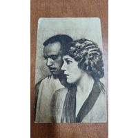 Открытка Кинопечать 1920-е Мэри Пикфорд Дуглас Фербенкс НЭП Немое кино СССР редкая