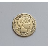 10 центов.1915г. 900 пр., Соединенные Штаты Америки (1909 - 1950).