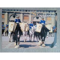 Этнография. Швеция, Стокгольм. Смена гвардии у королевского дворца