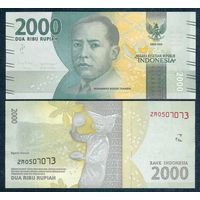 Индонезия 2000 рупий 2016 год, UNC