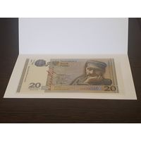 20 злотых Польша. 100-летие независимости Польши. Памятная банкнота Народного Банка Польши. 2018 год. UNC