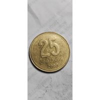 Аргентина 25 сентавос 2009