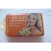 Мыло косметическое времен СССР. Elana, 100 г, производство ГДР, фабрика Riesa.