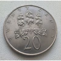 Ямайка 20 центов, 1969 6-9-25