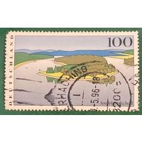 Германия 1996. Ландшафт долины реки Зале