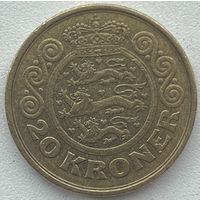 Дания 20 крон 1991 г.
