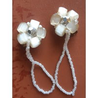 Клипсы сатиновое стекло