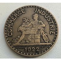 Франция 2 франка 1922  3-8-7
