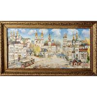 Радевич Л.И "Смоленская улица", 2013г. Х/М. 40,5х71 см.