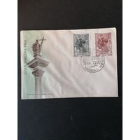 Польша 1962 КПД с полной серией марок "День почтовой марки" (спецгашение) Mi.1353-1354 каталог 1.20 евро