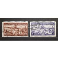 СССР 1949г. Серия из 2 марок. План развития животноводства. гаш.