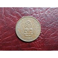 1/2 пенни Новая Зеландия 1963 г.