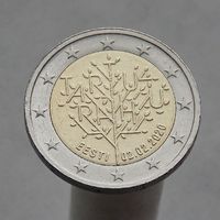Эстония 2 евро 2020 100-летие Тартуского мирного договора между РСФСР и Эстонией