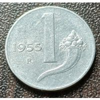 Италия 1 лира, 1955    ( 1-4-1 )