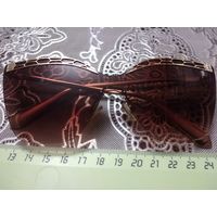 Очки солнцезащитные. bvlgari. Позолота