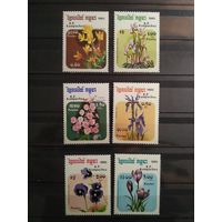 Камбоджа 1985 г. Цветы.