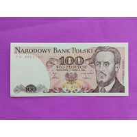 100 злотых 1986 года. UNC.